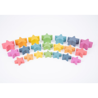 Estrelas de madeira Arco-Íris | Tickit