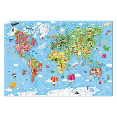 Puzzle: Atlas Mundial [300 peças] | Janod