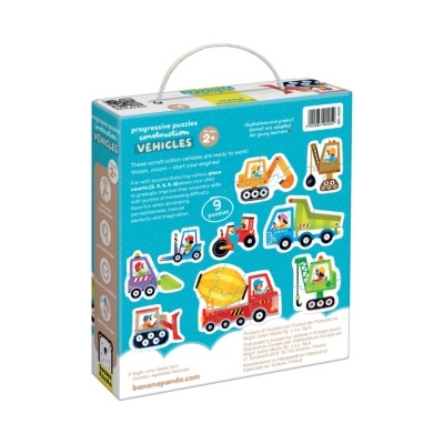 Puzzles Progressivos: Veículos | Banana Panda