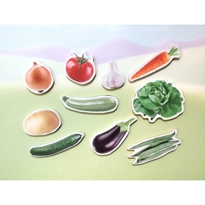 Vegetais: peças magnéticas | Nowordbooks