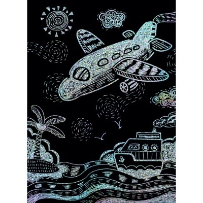 Scratch With Stencil: Transportation | AVENIR