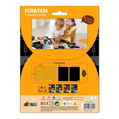 Scratch With Stencil: Transportation | AVENIR