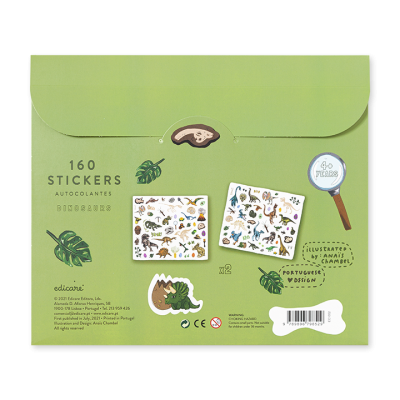 160 Stickers Dinosaurs | Edicare