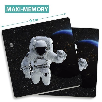 Conjunto de porta-copos com imagem de astronauta no espaço