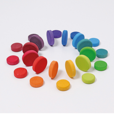 Moedas Arco-Íris de Madeira | Grimm's