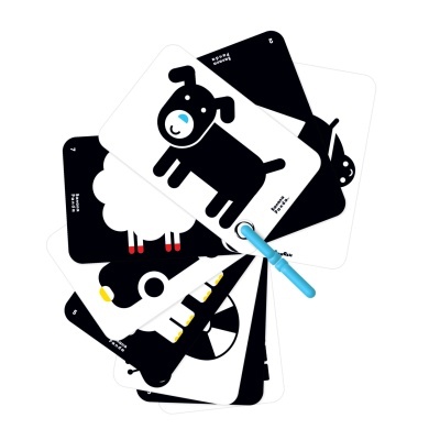 Cartões de Alto Contraste com Anel [+ 3 meses] | Banana Panda