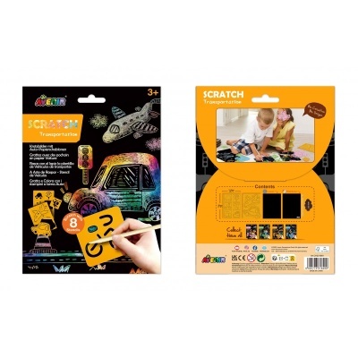 Scratch With Stencil: Transportation | AVENIR