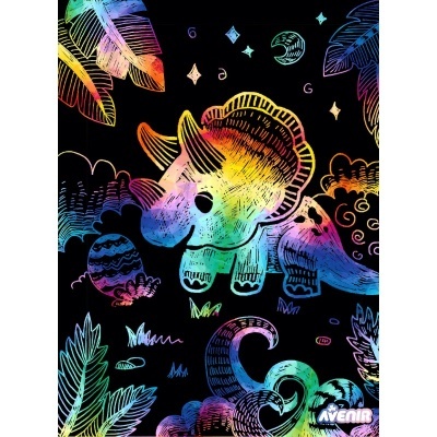 Scratch With Stencil: Dinos | AVENIR