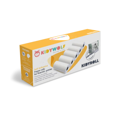 Recarga de papel fotográfico adesivo [pack de 5] | KidyWolf
