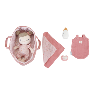 Baby Rosa com Alcofa: Little Pink Flowers | Little Dutch