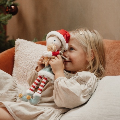 Boneca Rosa: Elfo de Natal [35 cm] | Little Dutch