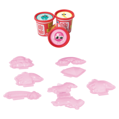 Plasticina Perfumada: Trio Unicórnios e Arco-Íris | Tutti Frutti