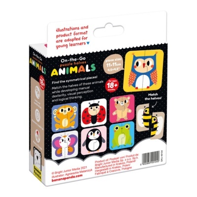 On-the-Go: Puzzles Metades de Animais | Banana Panda