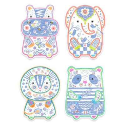 Animais Selvagens: jogo de colorir | Djeco