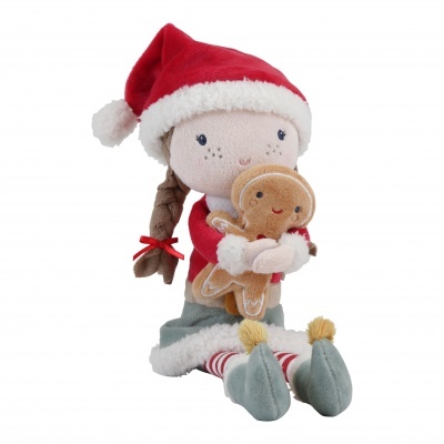 Boneca Rosa: Elfo de Natal [35 cm] | Little Dutch