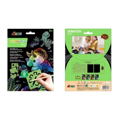 Scratch With Stencil: Dinos | AVENIR