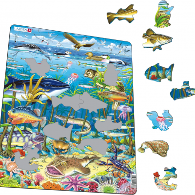 Puzzle Vida Marinha no Atlântico Norte [60 peças] | Larsen