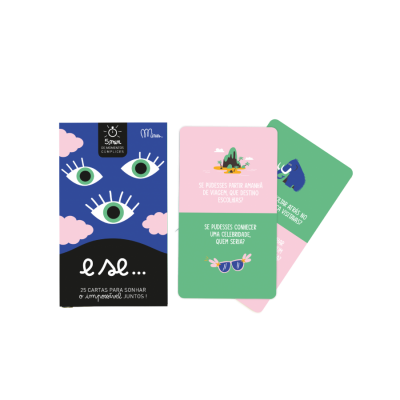 Cartas com ilustrações e perguntas em português para jogo ou atividade interativa