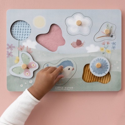 Puzzle de Encaixe Flowers & Butterflies | Little Dutch