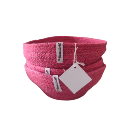 Cesto redondo de juta artesanal | The Dida