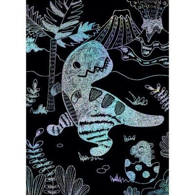 Scratch With Stencil: Dinos | AVENIR