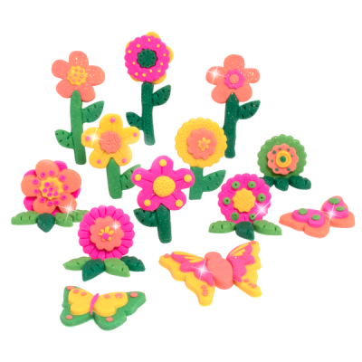 Plasticina Perfumada: Trio Flores e Borboletas | Tutti Frutti