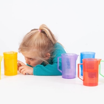 Conjunto de Jarros de Cores translúcidas | Tickit