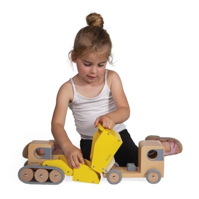 Camião Basculante e Escavadora  | Janod