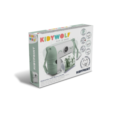 Máquina Fotográfica com impressão: Verde | KidyWolf
