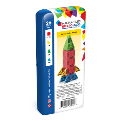 MicroMAGS Travel Set [26 peças] | Magna-Tiles