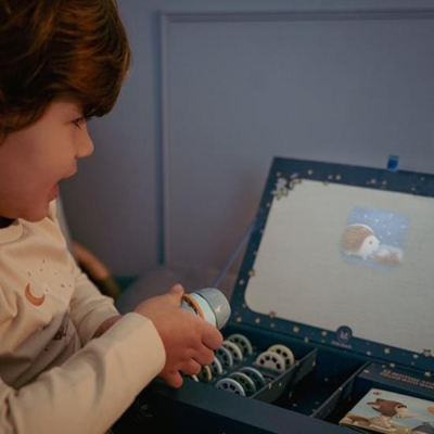 Lanterna Projetor de Histórias: Azul | Little Dutch