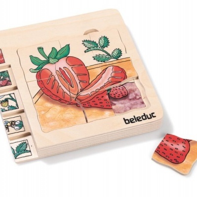 Puzzle de Camadas: Morango | Beleduc