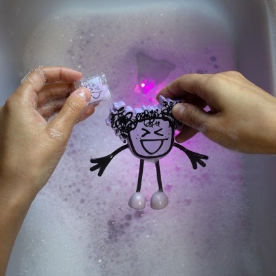 Pack Personagem e dois cubos de luz: Azul | GloPals