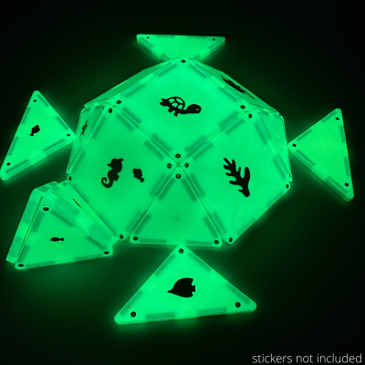 Glow in the Dark [16 peças] | Magna-Tiles