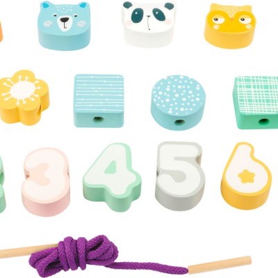 Jogo de Enfiamento em Tons Pastel | Small Foot