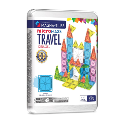 Micro MAGS Travel Set Luxe [55 peças] | Magna-Tiles