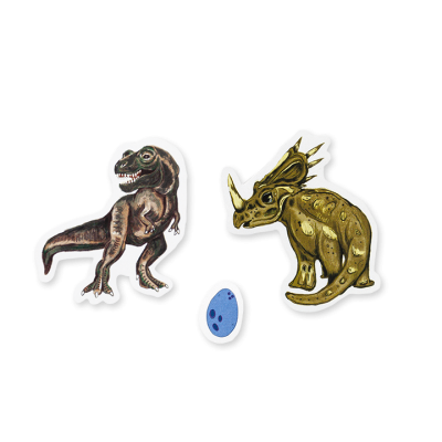 160 Stickers Dinosaurs | Edicare