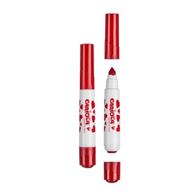 Caixa de 6 marcadores Stamperello de ponta dupla | Carioca