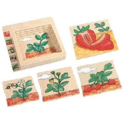 Puzzle de Camadas: Morango | Beleduc