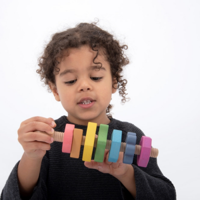 Rainbow Wooden Shape Twister | Tickit