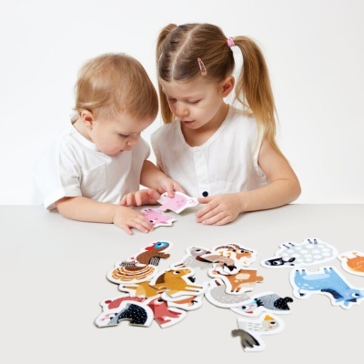 Puzzles Progressivos: Animais da Quinta | Banana Panda