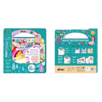 Activities & Water Painting Book: Unicorns | AVENIR