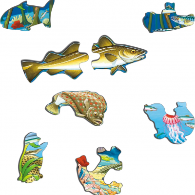 Puzzle Vida Marinha no Atlântico Norte [60 peças] | Larsen