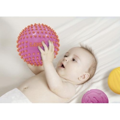 Conjunto de 3 Bolas Sensoriais: Rosa | LUDI