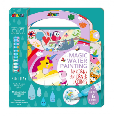 Activities & Water Painting Book: Unicorns | AVENIR