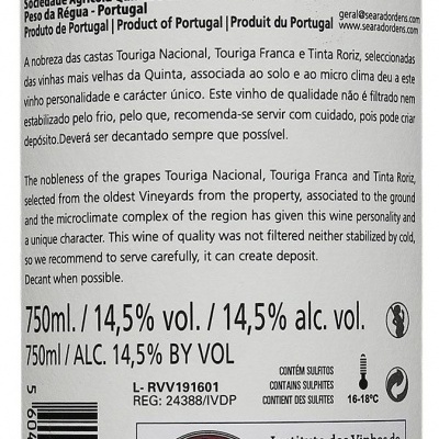 Quinta Seara D'Ordens Reserva Vinhas Velhas Tinto 2020