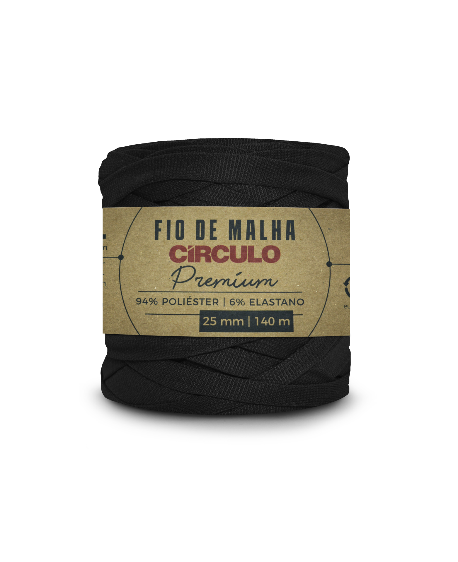 Fio de Malha Premium | Círculo | 8990 Preto