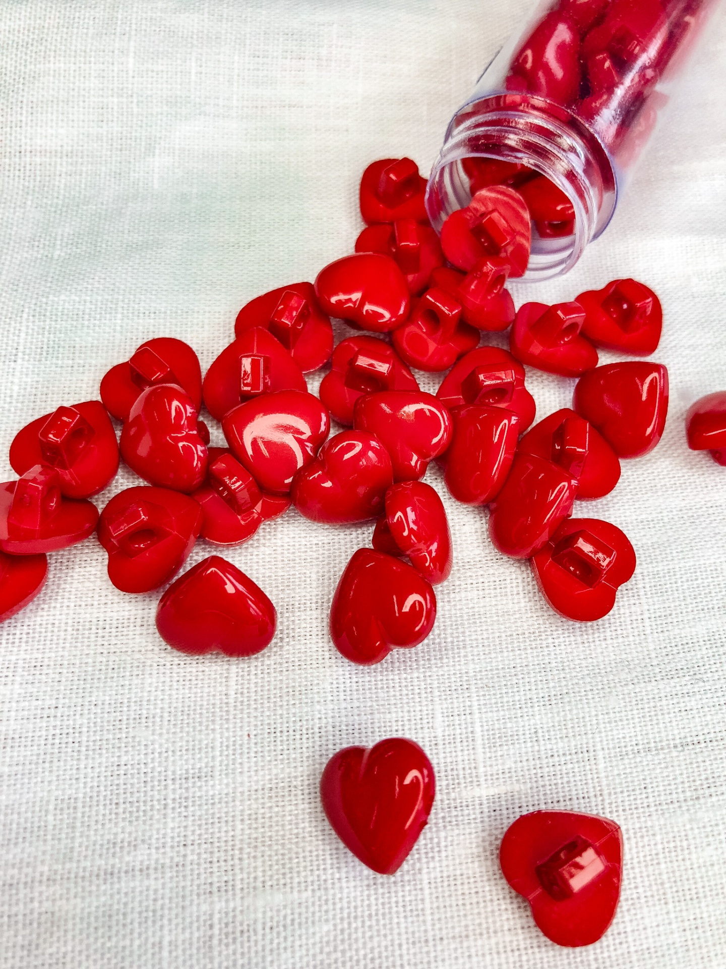 Botão Coração | 12 mm | N86 Vermelho