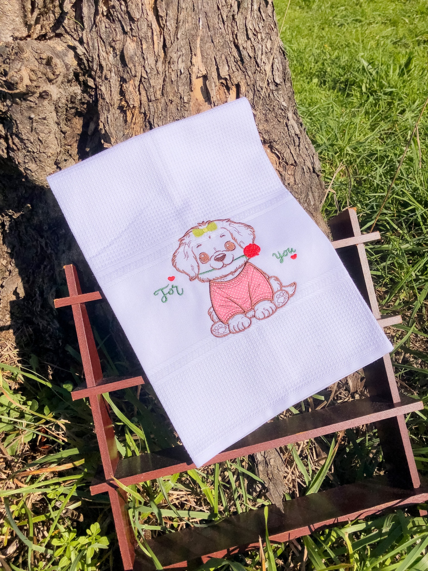 Pano de Cozinha | Limol | Cãozinho | Rosa