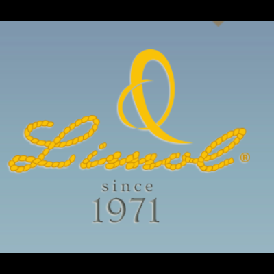 Logótipo Linnol amarelo com texto 'since 1971' fundo azul